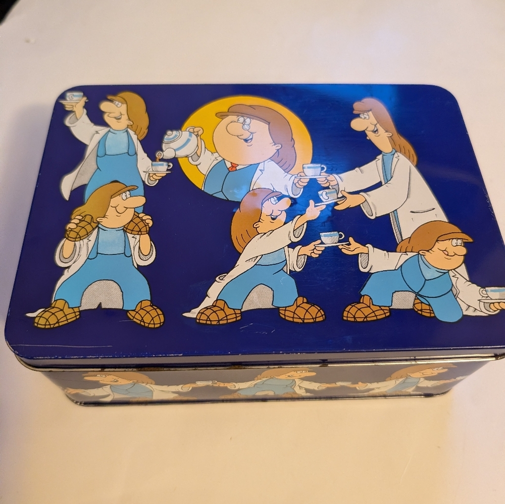 Vintage Tetley tea tin 1980s in GUC